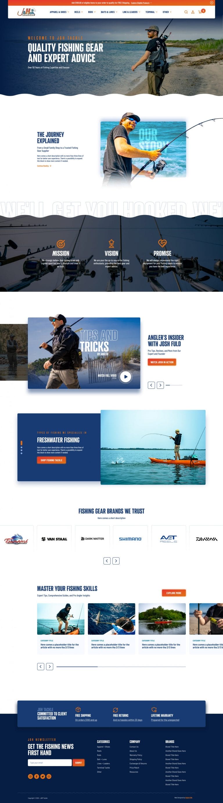 J&H Tackle about screenshot