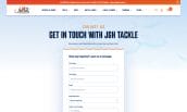 J&H Tackle contact page screenshot